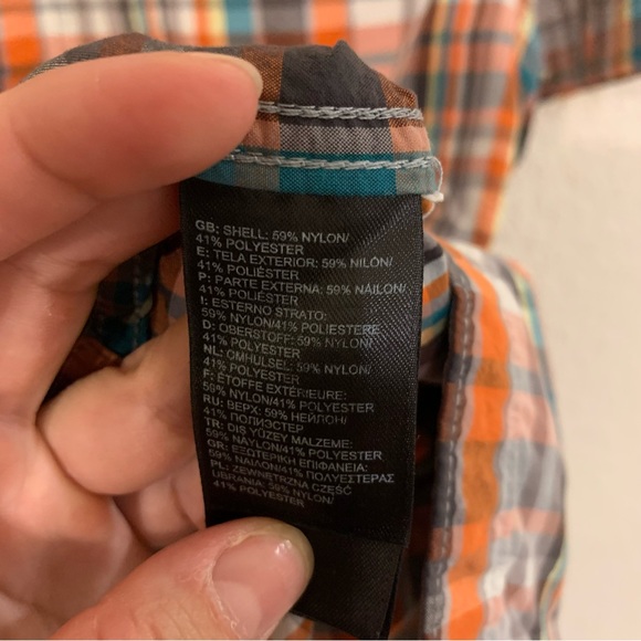 The North Face men’s medium short sleeve plaid button down shirt performance - Picture 4 of 5